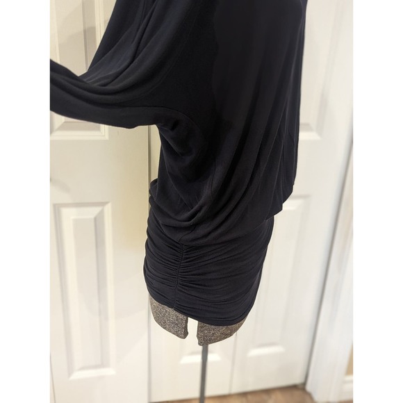 Slate gray TART tunic shirt. Soft flowy with side touching. V scoop in back - Picture 9 of 12